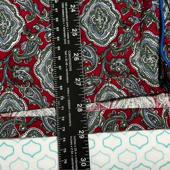 Vintage Number 1 London Mens Pajama Long Sleeve Shirt L/XL Paisley 100% Cotton - Picture 6 of 6